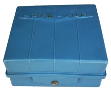 Vintage Opta-Vue Film Plastic Storage Box Makeup Trinket Jewelry Case M14