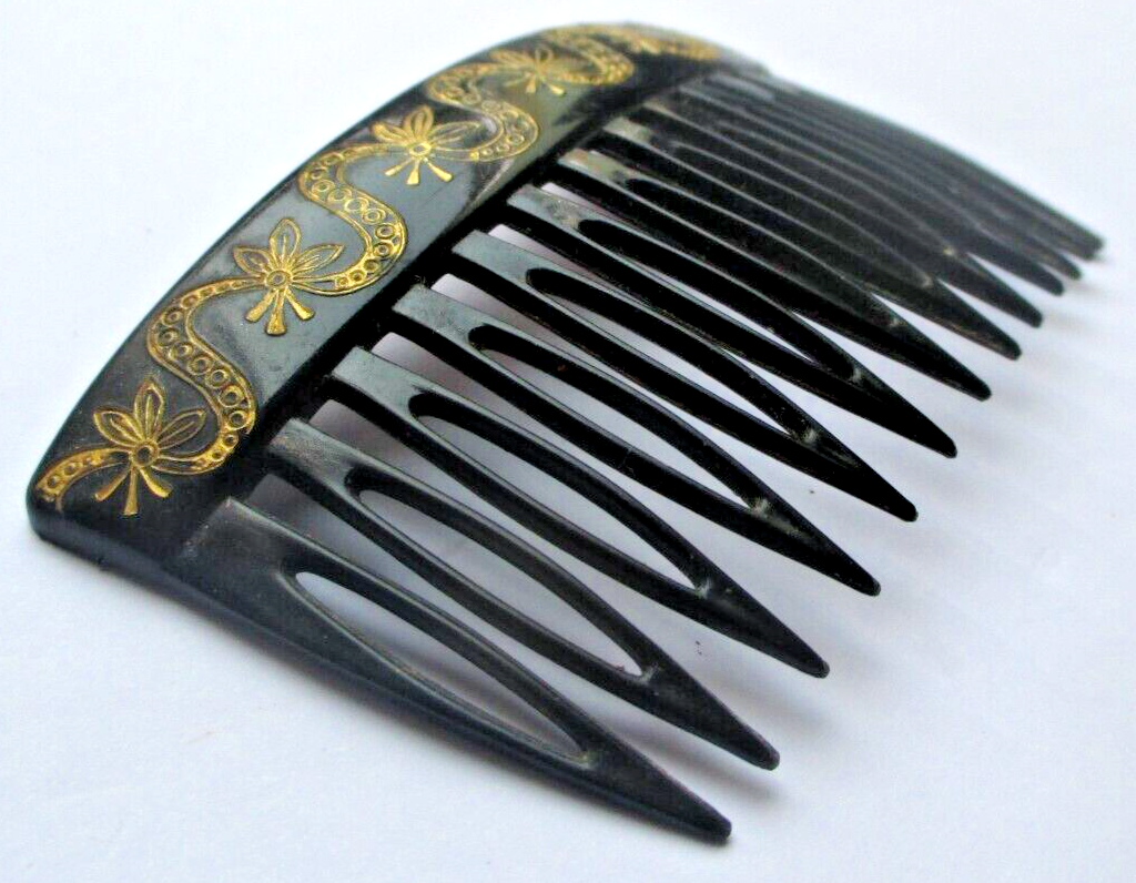 Ancien Peigne à Cheveux Ou à Chignon N°2 - Occasion Très Bon état, Couleur Marron, Style Vintage
