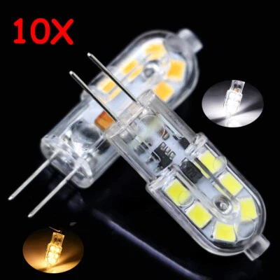 10X G4 12 LED Light Bulb DC 12V Dimmable Cool/Warm White 2835 LED Replacment - image 1 of 4