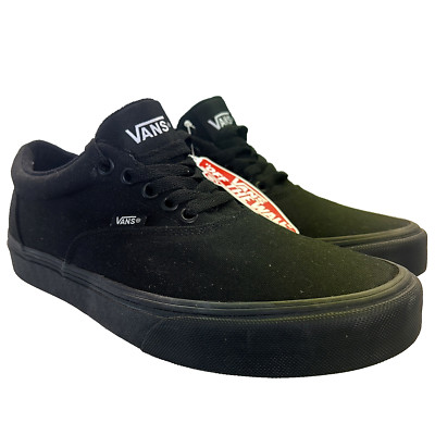 Vans Sneakers Men's 8.5 Black ''Off The Wall'' Streetwear Canvas Skateboarding NWT