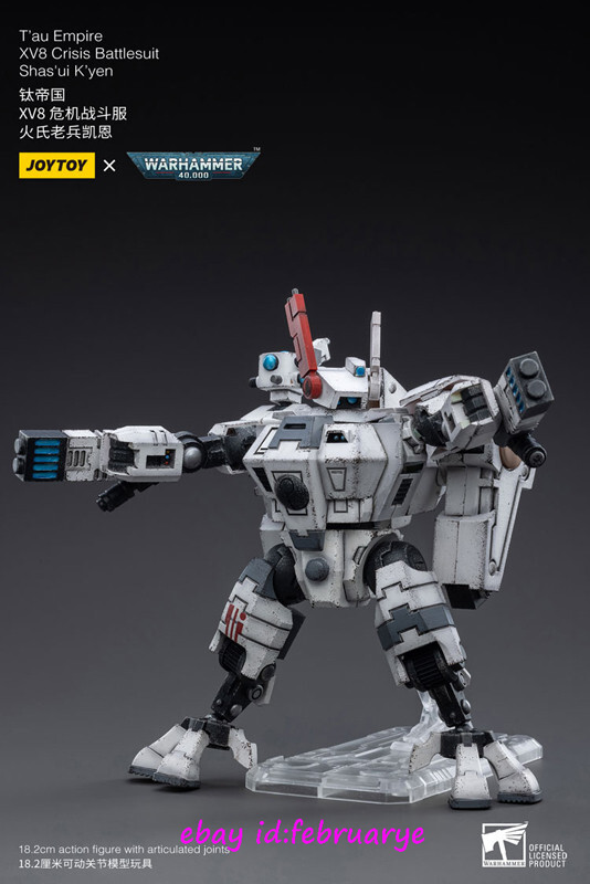 JOYTOY T’au Empire XV8 Crisis Battlesuit Joytoy 1/18 T'Au Empire Xv8 Crisis Battlesuit 02 Action