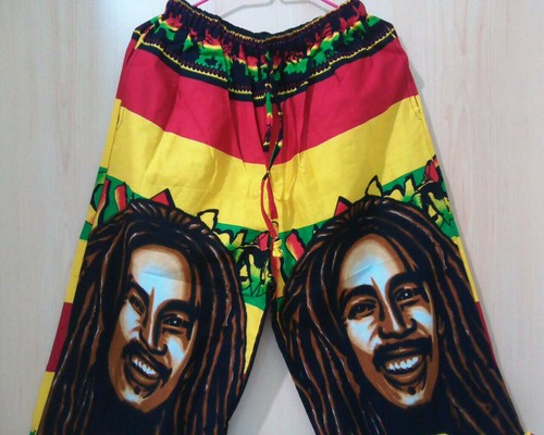 Bob Marley Shorts lange Raggae Rasta Strand 3D cool Sommer Jogger bunte Hose - Bild 10 von 35