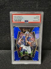2021 Justin Fields Select Blue Prizm Premier Level RC /149  Rookie Bears PSA 10!
