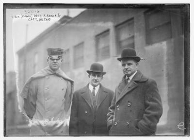 Lieut Coach Daly R Brown & Capt Weyand c1900 Historic Old Photo