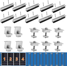 Solar Panel Mounting Brackets for Roof, Aluminum Solar Rails  Solar Panel Mount