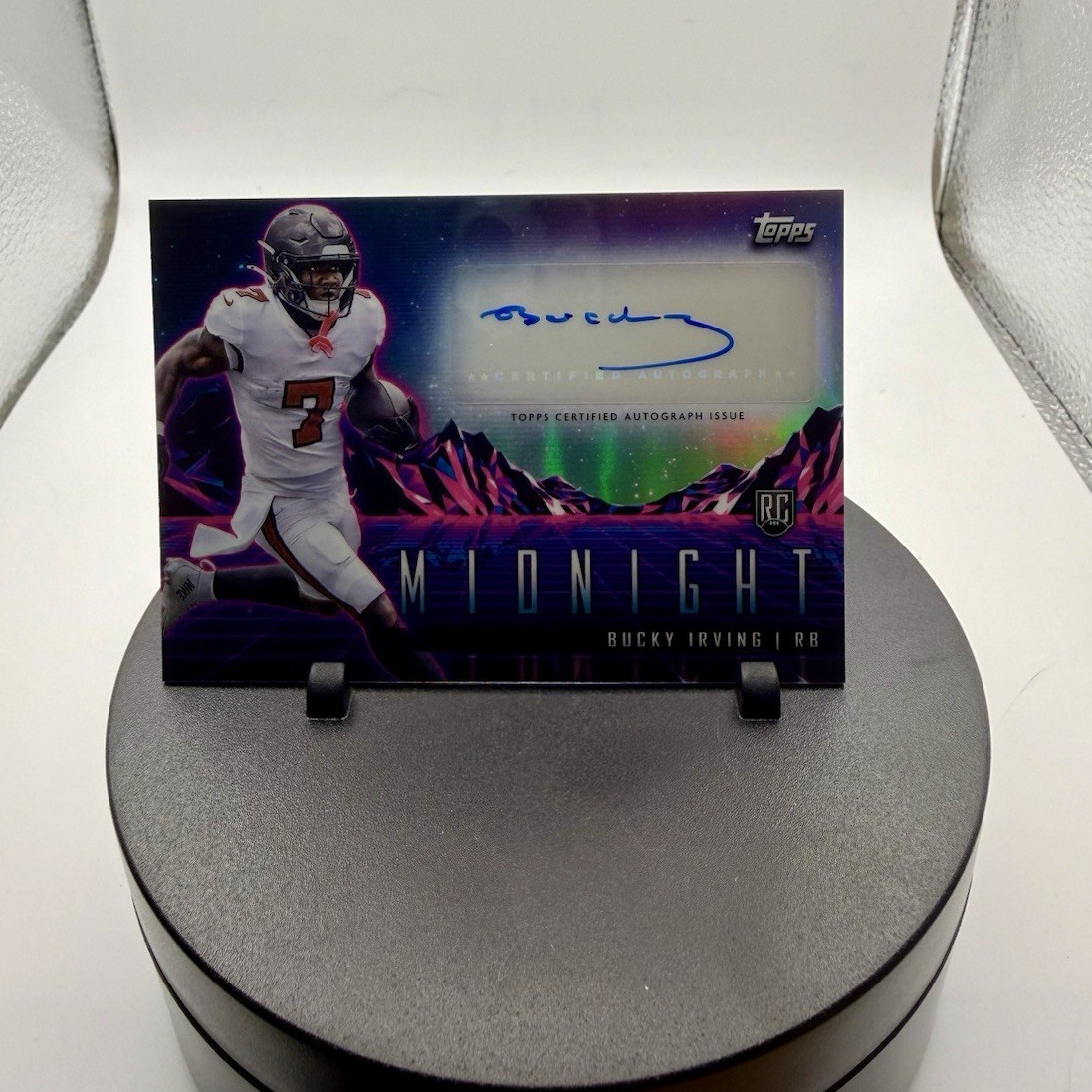 Bucky Irving Topps Midnight Rookie Horizon Signatures #RHSBI Base