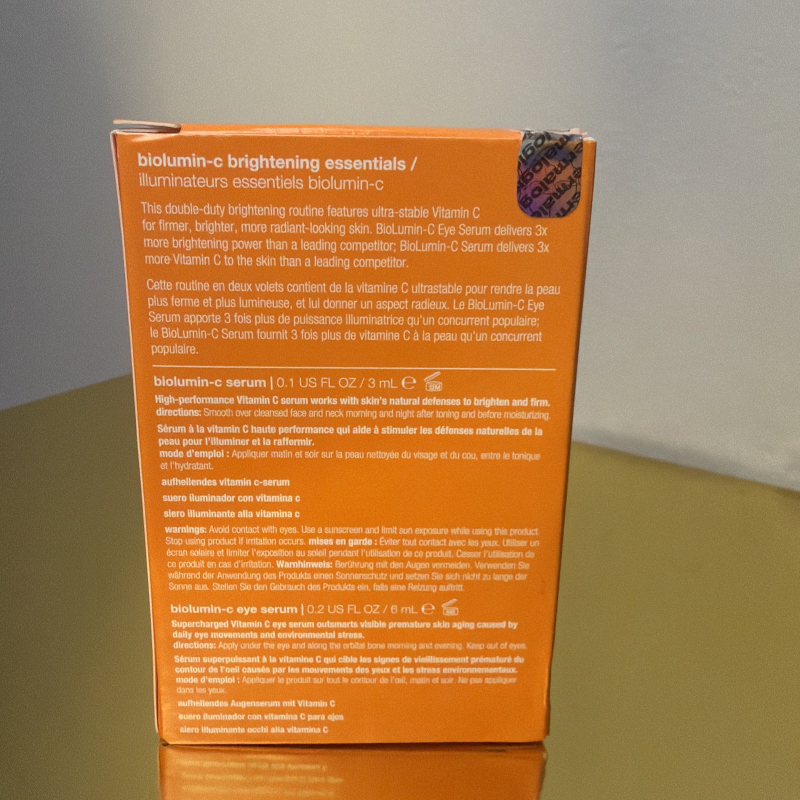 NIB Sealed Dermalogica Biolumin-c Brightening Essentials Serum and Eye Serum Set thumbnail 3