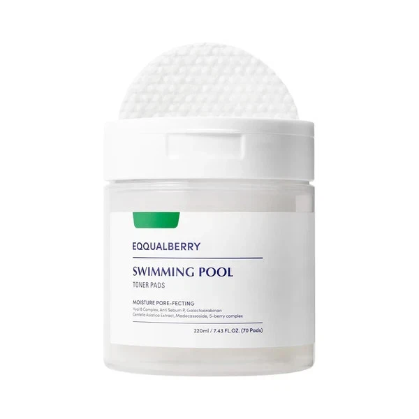 [EQQUALBERRY] SWIMMING POOL TONER PADS 220ML - 70 PADS