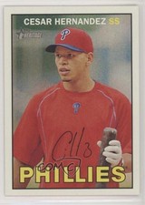 2016 Topps Heritage Red Back Cesar Hernandez #129 a5h