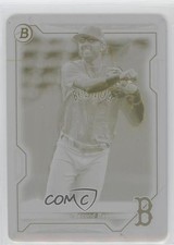 2021 Bowman Prospects Printing Plate Yellow 1/1 CJ Chatham #BP-113 ya6