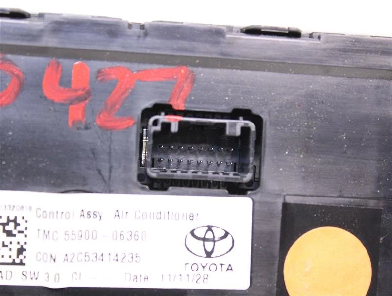 CONTROLES DE TEMPERATURA TOYOTA CAMRY 2012 12 2013 13 2014 14 908118 Foto 3 de 4
