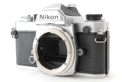 [NEAR MINT] Nikon FM Silver 35mm SLR Film Camera Body Only From Japan
