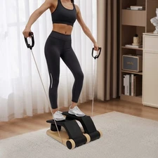 Twist Stepper Portable Mini Step Machine Home Use with LCD Display Elastic Rope