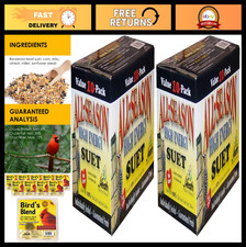 High Energy Suet Cake for Birds, All Season, 20 Pack, Wild Bird Feeders