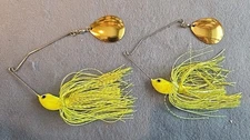 2 ~Nories 3/4 oz Spinnerbait Deep Range Crystal S +Bend Arm SCG 4.5 Gold Chart.