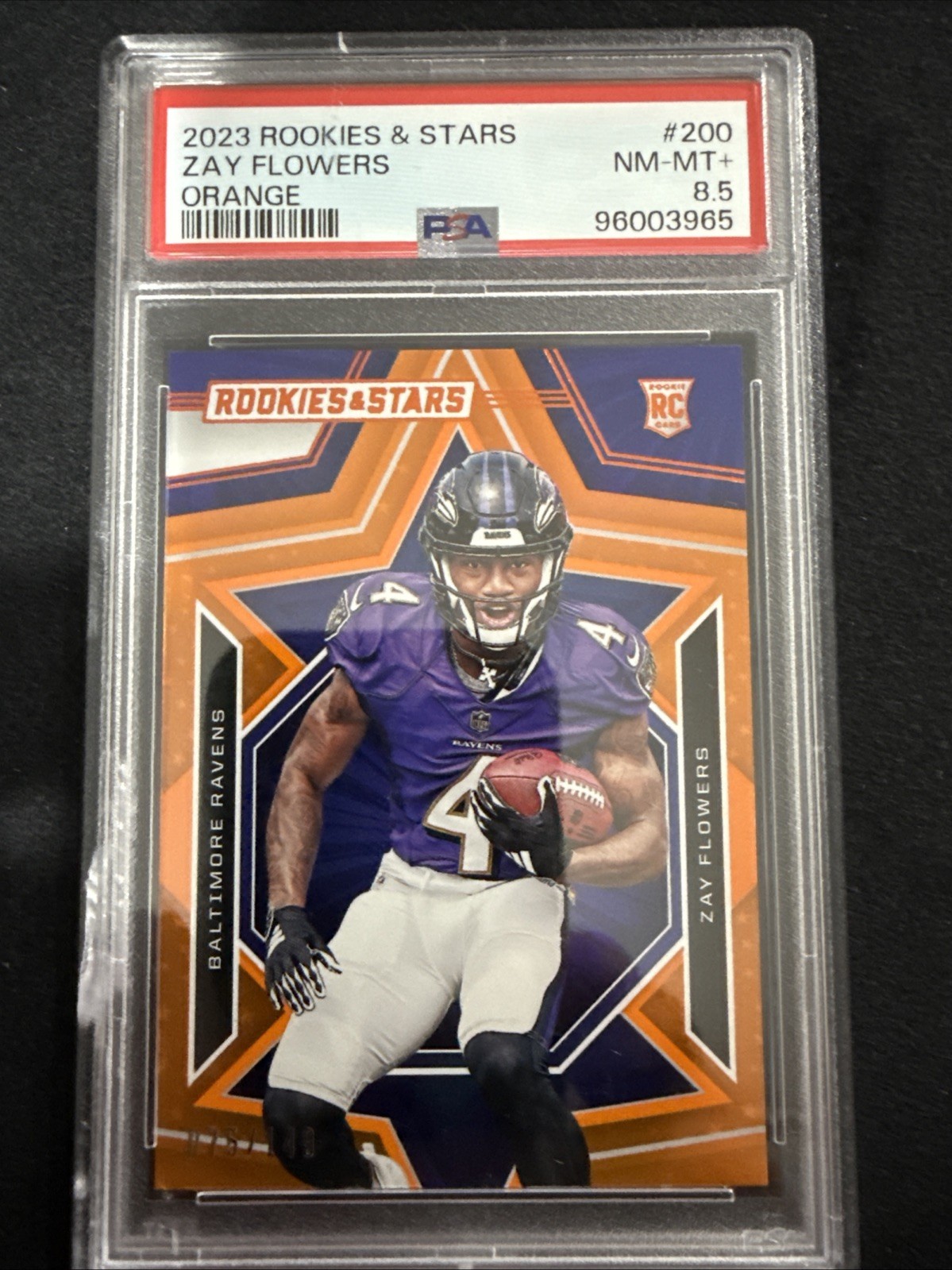 2023 Panini Rookies & Stars - Rookies Zay Flowers #200 Orange /149 (RC)