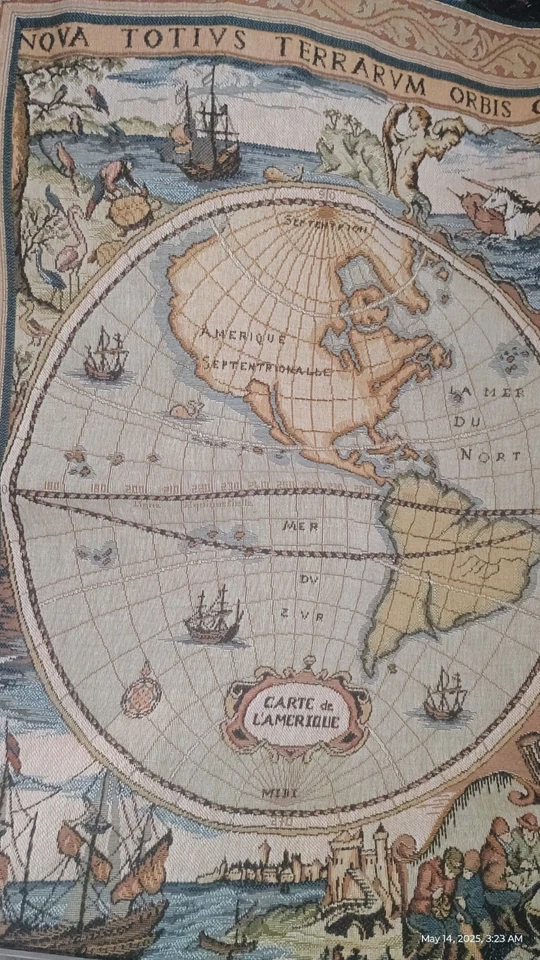 Nautical Tapestry Tartary. World Map - Image 4 of 4