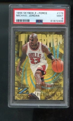 1996-97 Skybox Z-Force #179 Michael Jordan PSA 9 Graded Card NBA ZForce Zupermen