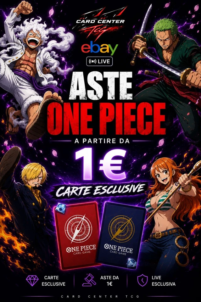 TOP TIER ONE PIECE & CARTE PROMO !!! TANTE ASTE DA 1€