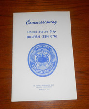 USS Billfish (SSN 676) Commissioning Program ...