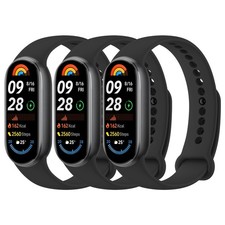 Bands Compatible with Xiaomi Smart Band 10/9/8 for Women Men, 3-Pack Soft Sil...