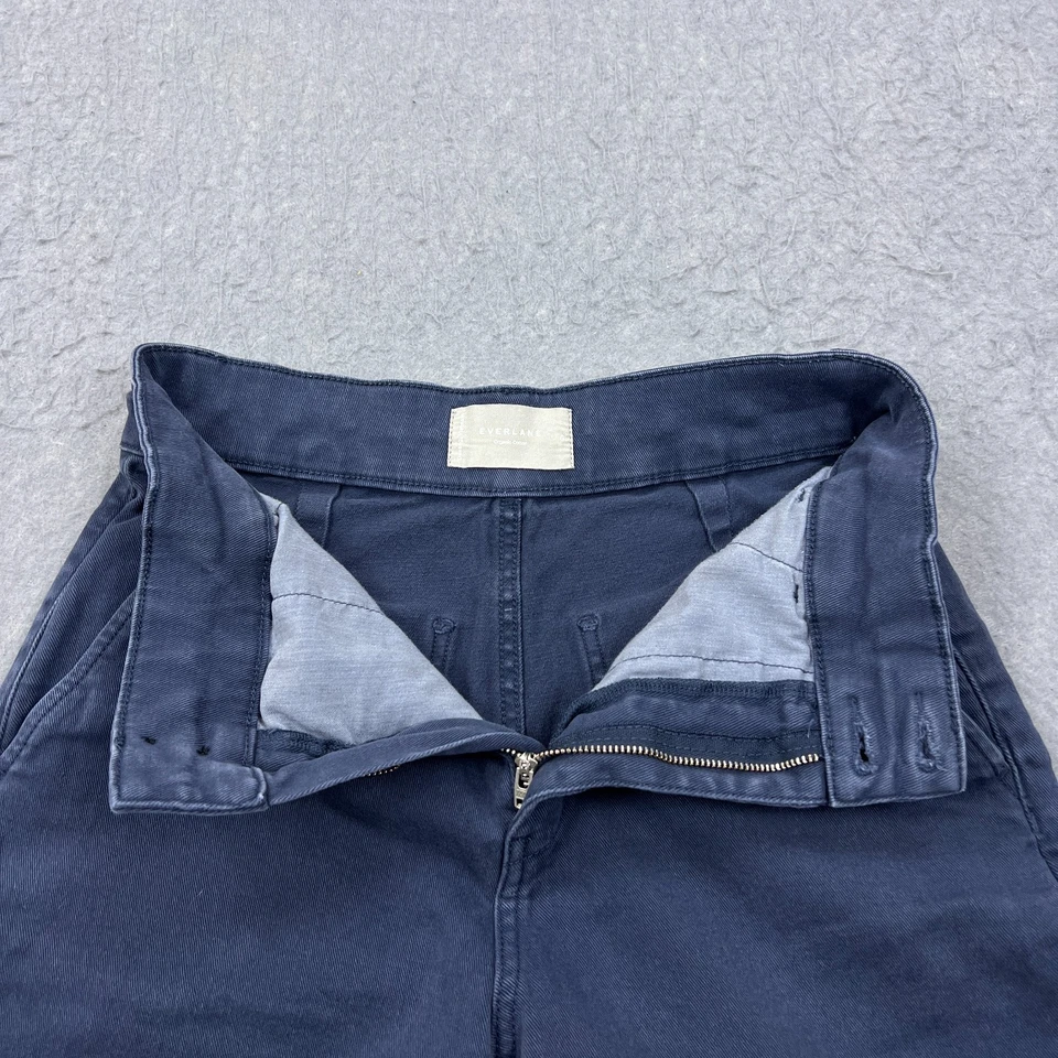 Everlane The Utility Barrel Pant Women's 6 Blue Denim Wide Leg High Rise Organic - Image 2 of 4