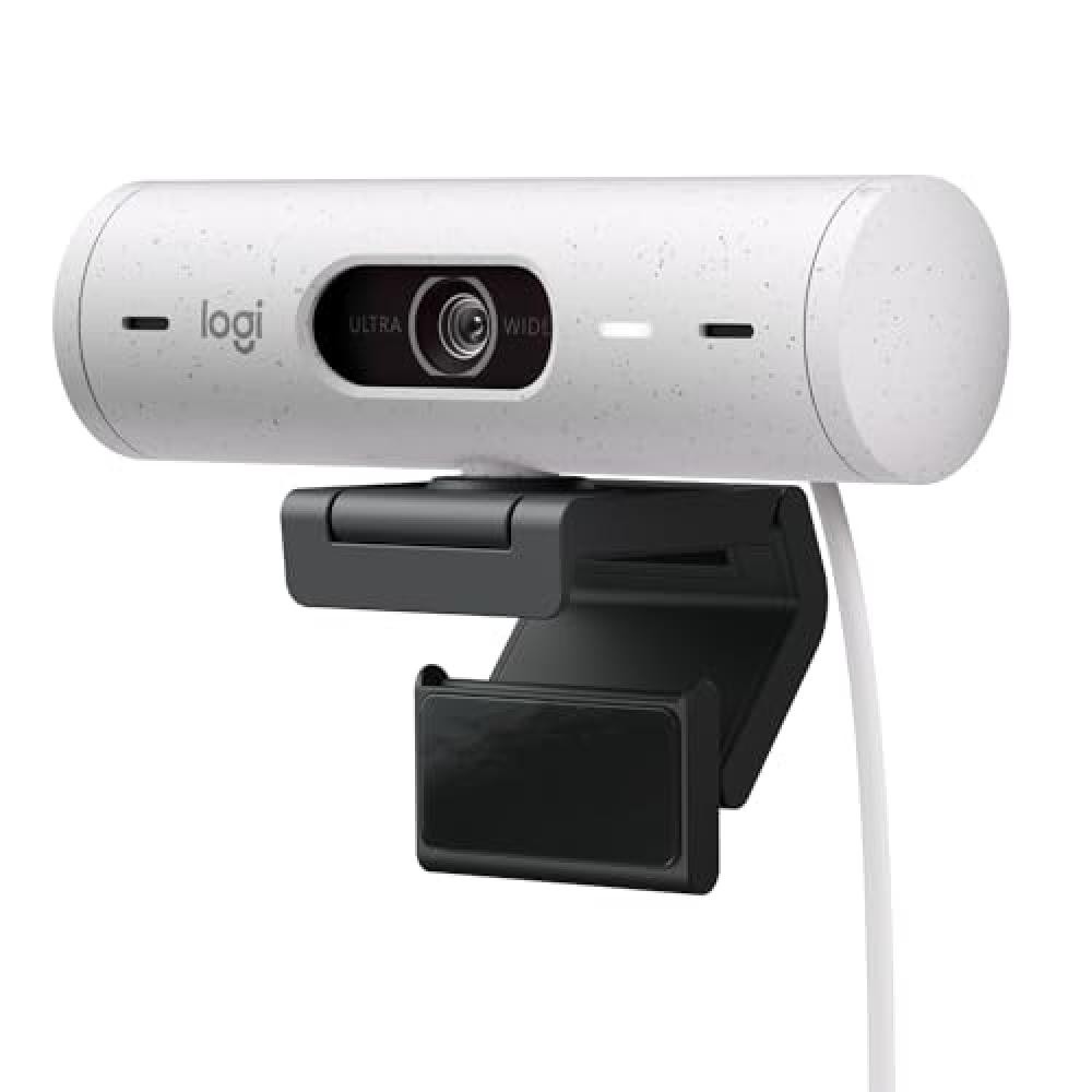 (TG. Webcam) Logitech Brio 500 Webcam Full HD Correzione Luce, Show Mode, Microf