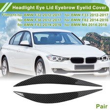 Scheinwerfer Blende Abdeckung F�r BMW F32 2012-2017 Carbonfaser Optik