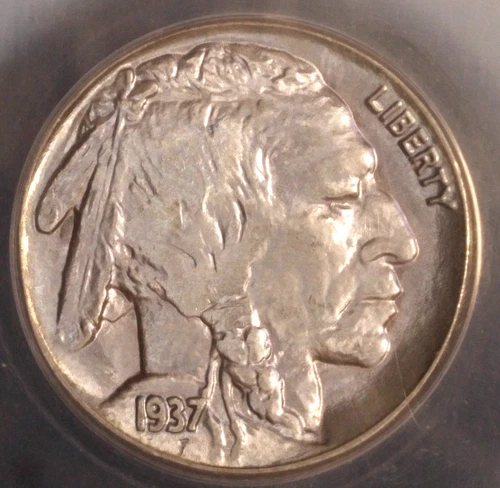 1937 Buffalo Nickel. ANACS MS-66. Starts at .99. NO RESERVE