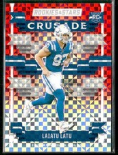 2024 Panini Rookies & Stars #C-LLU Laiatu Latu Crusade Red Plaid Colts
