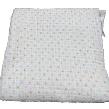 SwaddleDesigns Muslin Blanket Triangle Pastel Yellow Pink Cotton 42x42 OS