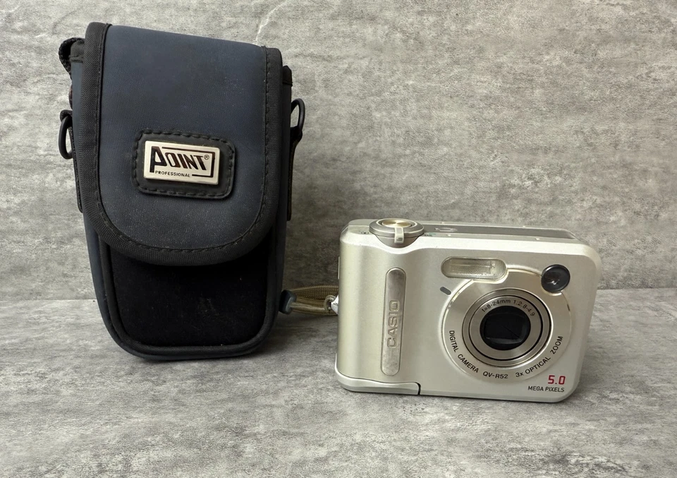 Casio QV R52 5,0 MP Digitalkamera - Silber Defekt - Bild 2 von 4