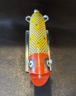 Vintage Heddon Lucky 13 Red Head Yellow Scales Fishing Lure 4” — photo 3