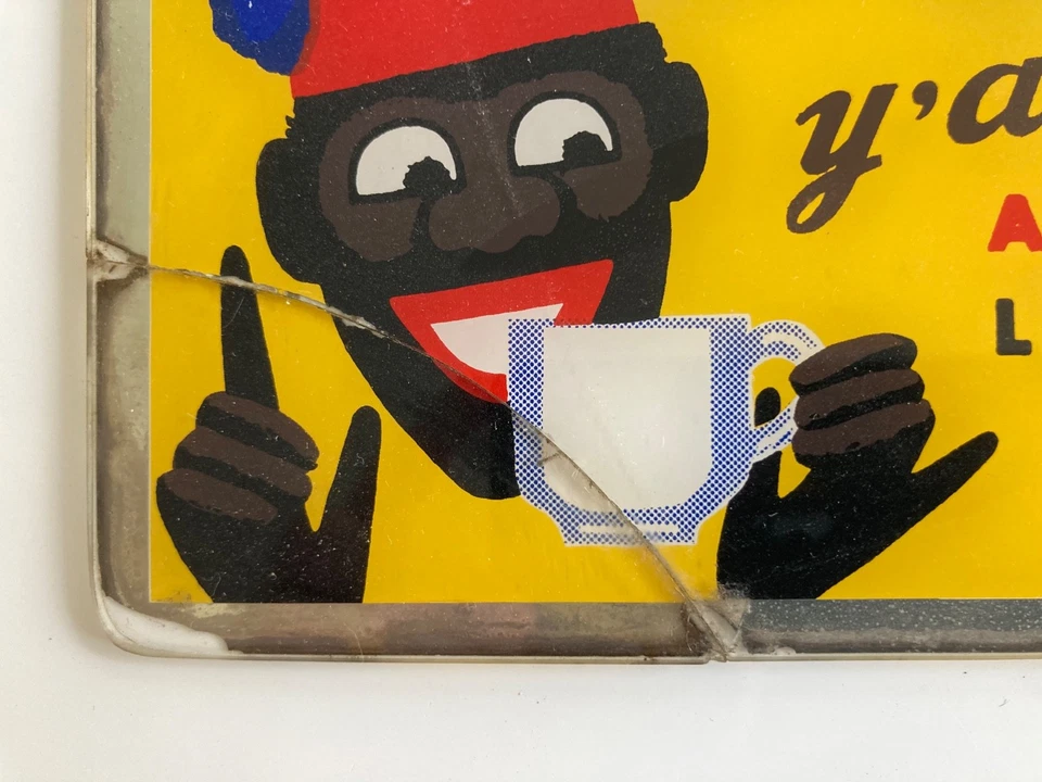 BANANIA ancien bandeau publicitaire sous verre - Photo 3/4