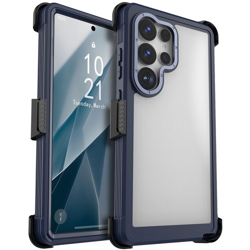 For Samsung Galaxy S24/Plus/Ultra/S24 FE Case Heavy Duty Clear Back Cover + Clip - $12.99