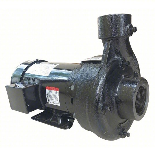 DAYTON 55JJ36 CENTRIFUGAL PUMP, 2 HP, 3-PHASE, 230/460V AC, TEFC, NEW!