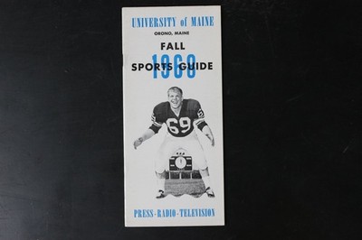 Vintage 1969 University of Maine Football Sports Guide Program NCAA