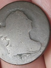 1807 Draped Bust Half Cent 1/2 C- About Good Details
