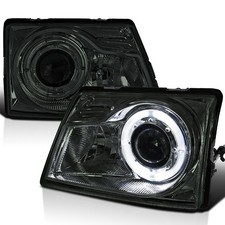Fit 98-00 Ford Ranger Smoke Lens Halo Projector Head Lights Lamps Fit 98-00 Ford Ranger Smoke Lens Halo Projector Head Lights Lamps
