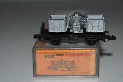 N Scale Rapido 0458 Wagon Flat with Load C57186