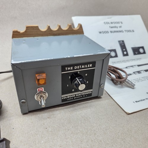 Colwood "THE DETAILER" Wood Burning Pyography Etching Tool • WORKS ☆ USA