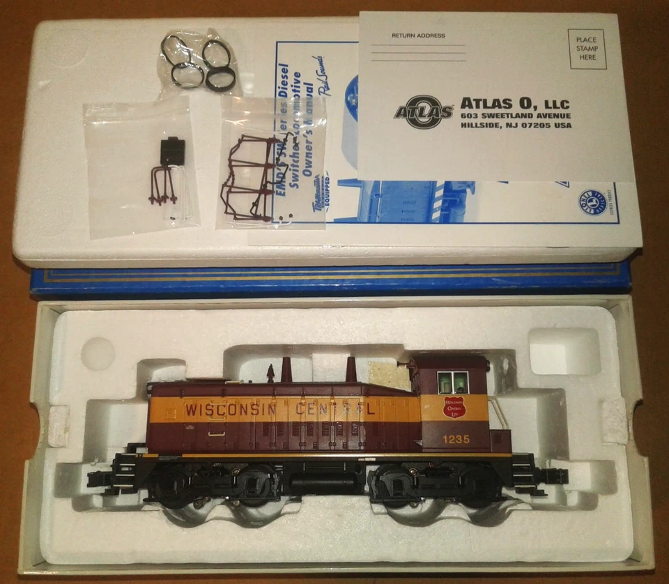 O ATLAS 3 RAIL EMD SW1200 WISCONSIN CENTRAL WC #1235 6136-1 - Image 3 of 4