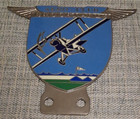 REPRODUCTION AERO-CLUB BROOKLANDS METAL & CLOISONNE CAR GRILLE BADGE/ MG TRIUMPH — photo 5