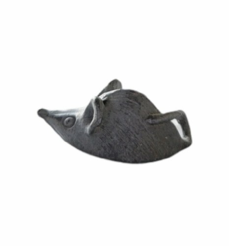 Pewter Mouse Mice Miniature Dollhouse Figurine Crawling Curly Tail 1 1/8" Mini - Picture 3 of 5