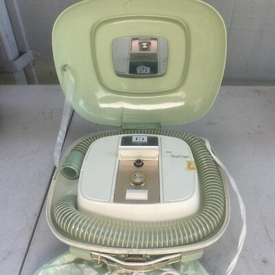 Vintage Sears Avocado Green Portable Hair Dryer - Retro Bonnet Hood Salon Style