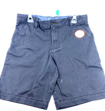 School Uniform Shorts Size 10 Husky Boys Gray Stretch Adjustable Waist Pockets