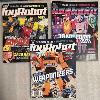 Toy Robot Premiere Magazine + Summer 2021 & Spring 2022 w/ Posters Transformers