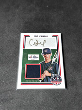 Colt Springall 2022 Panini USA Stars & Stripes Relic Auto 125/399