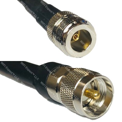 LMR400 N FEMALE to PL259 UHF Male Coaxial RF Cable USA-Ship Lot