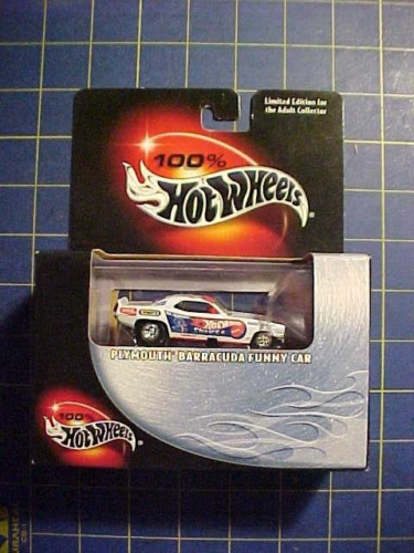 2002 HOT WHEELS DON "THE SNAKE" PURDHOMME'S PLYMOUTH BARRACUDA! NIP  REAL RIDERS - Zdjęcie 1 z 8